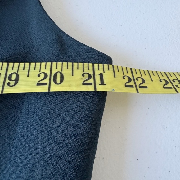 Talbots Cowl Neck Sheath Style Sleeveless Teal Dress Size 16P Sophisticated - Picture 9 of 11